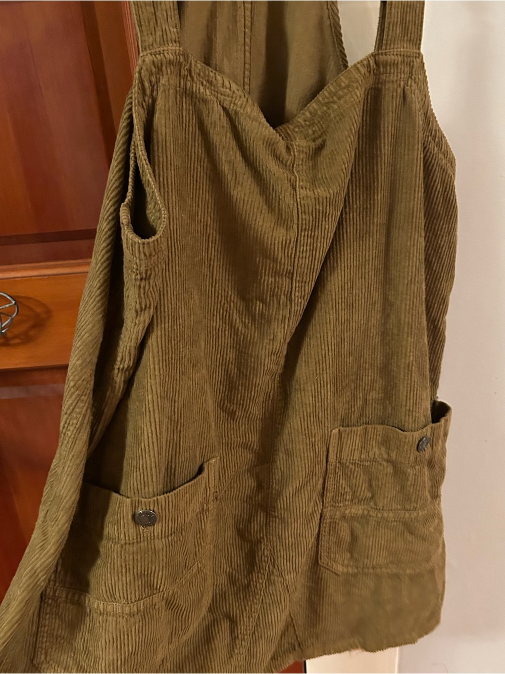 We The Free Brown Corduroy Mini Overall Dress - Picture 2 of 4